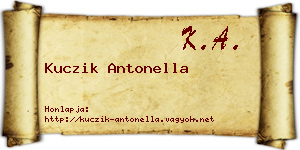 Kuczik Antonella névjegykártya